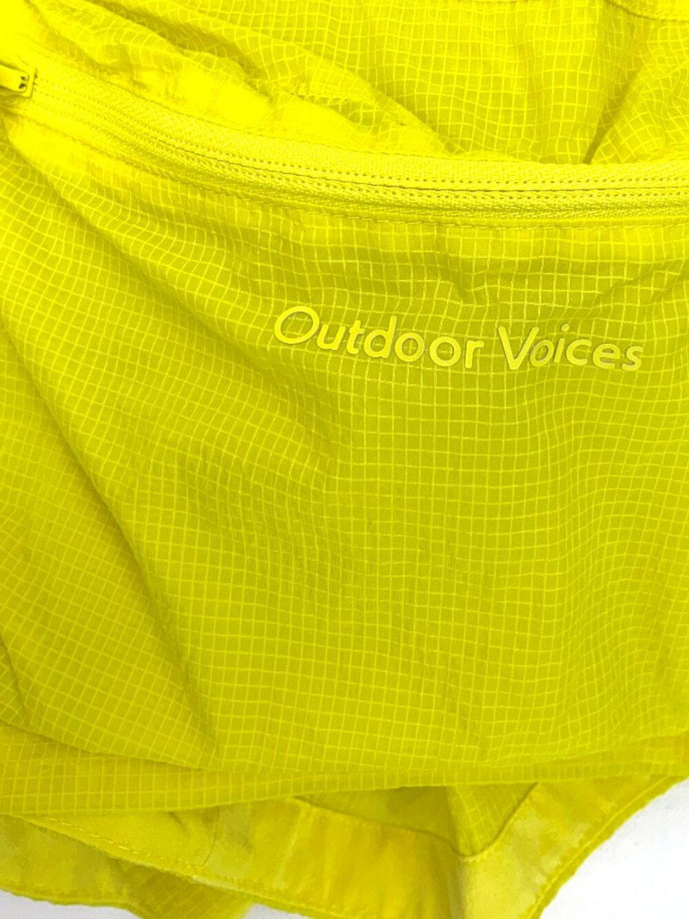Outdoor Voices Yellow Windbreaker 3" Shorts Sz M - Picture 9 of 16